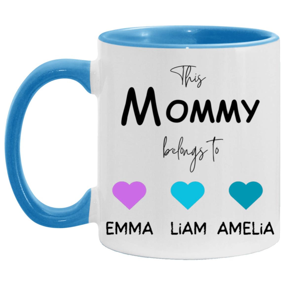 Personalized Mother's Day Mug, 11oz Accent Mug