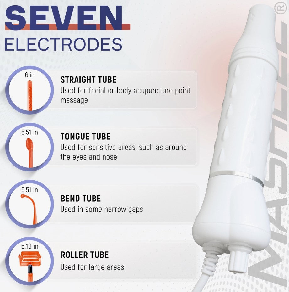 High-Frequency Machine 7 Pcs Neon Wand