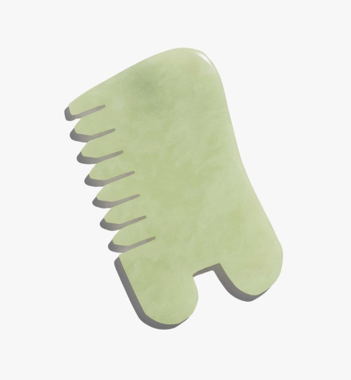 Jade Massage Comb + Gua Sha