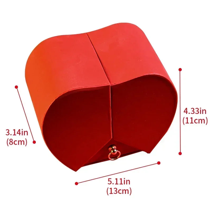 Eternal Rose Gift Box w/ Heart Pendant Necklace