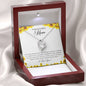 To An Incredible Mom | I Love You - Forever Love Necklace