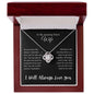 To My Amazing Future Wife | I Will Always Love You - Love Knot Necklace